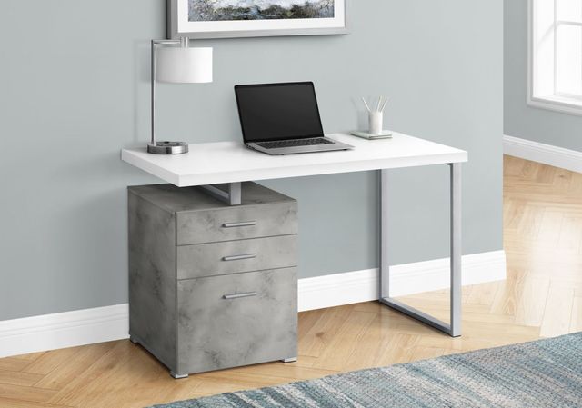 Monarch Specialties Inc. White Computer Desk-0