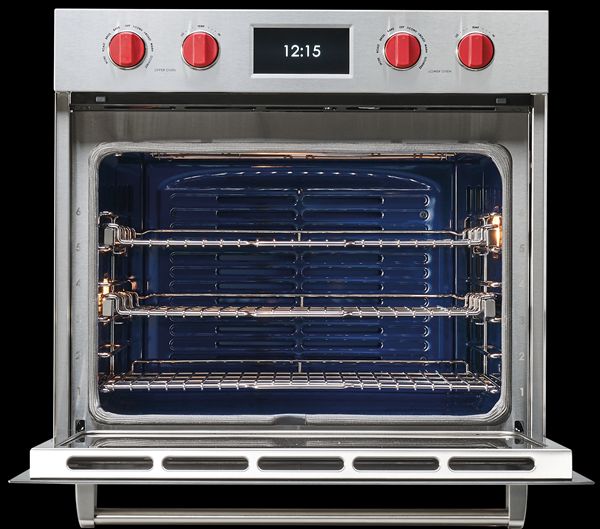 Wolf® M Series 30" Stainless Steel Professional Single Electric Built in Wall Oven-2