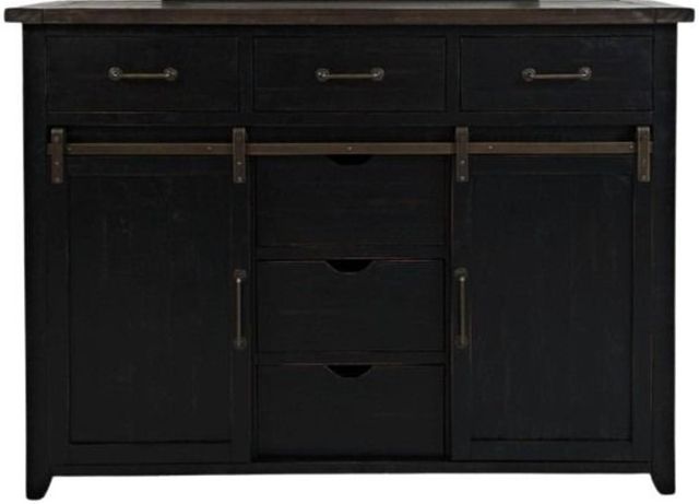 Jofran Inc. Madison County Vintage Black Door Dresser-1