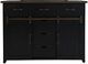 Jofran Inc. Madison County Vintage Black Door Dresser-1