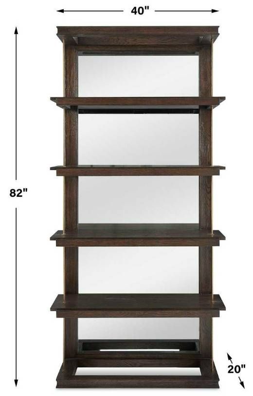 Uttermost® Kai Dark Walnut Etagere-2