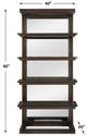 Uttermost® Kai Dark Walnut Etagere-2