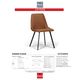 Korson Furniture Jaysen Set of 2 Saddle Side Chairs-3