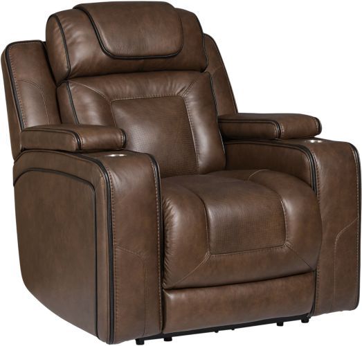 Signature Design by Ashley® Stargin Hickory Power Recliner with Adjustable Headrest-0