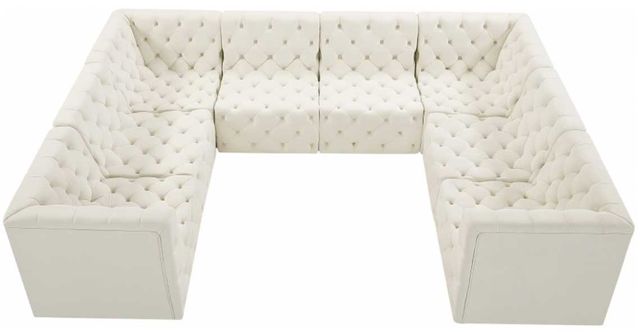Meridian Furniture Tuft 8-Piece Cream U-Shape Sectional-2
