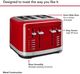 KitchenAid® 4 Silce Empire Red Toaster -3