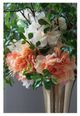 A & B Home White 14" Faux Peony Faux Flower-3