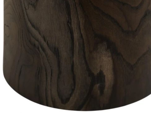 International Furniture Direct Balam Black Round Chairside Table-3