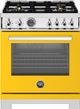Bertazzoni Professional Series 30" Giallo Pro Style Dual Fuel Range-0