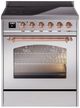 Ilve® Nostalgie II Series 30" Stainless Steel Pro Style Induction Range-0