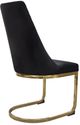 Diamond Sofa® Vogue 2-Piece Black/Polished Gold Dining Chair Set-4