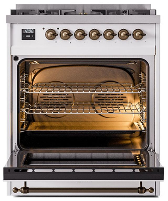 Ilve® Nostalgie II Series 30" Custom RAL Colors Pro Style Dual Fuel Range-3