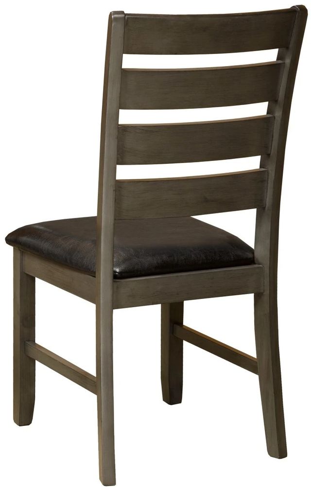 Brassex Inc. Oakley 2-Piece Black/Dark Grey Side Chair Set-1