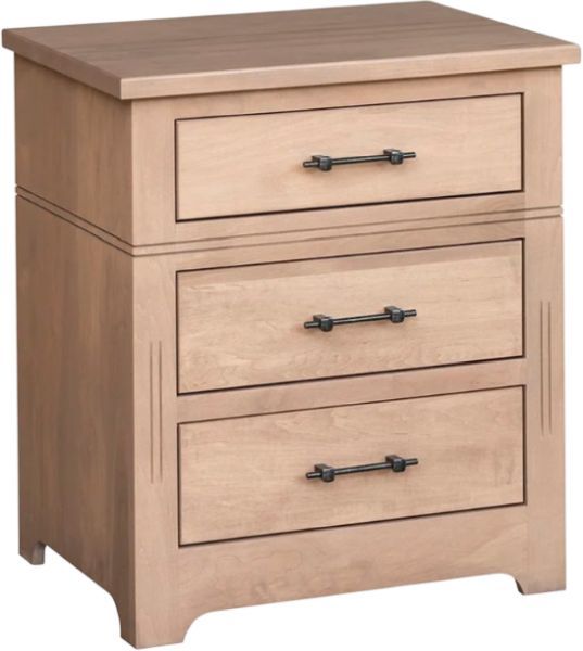 Country Classic Collection Customizable Signature 3-Drawer Nightstand-1