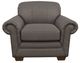 La-Z-Boy® Mackenzie Greystone Leather Chair-1