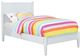 Furniture of America® Lennart 4-Piece White Twin Panel Bedroom Set-1