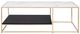 Moe's Home Collection Mies Black/White Coffee Table with Gold Frame-1