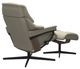 Stressless® by Ekornes® Customizable Reno Medium Manual Recliner and Ottoman with Cross Base-3
