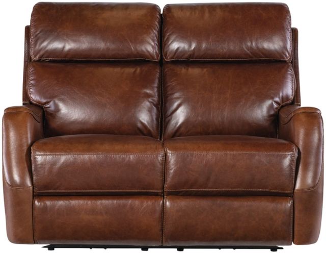 Hooker® Furniture MS Harlan Carrington Walnut Power Reclining Loveseat with Power Headrest-2