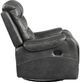 Homelegance® Putnam Gray Manual Swivel Glider Recliner-4