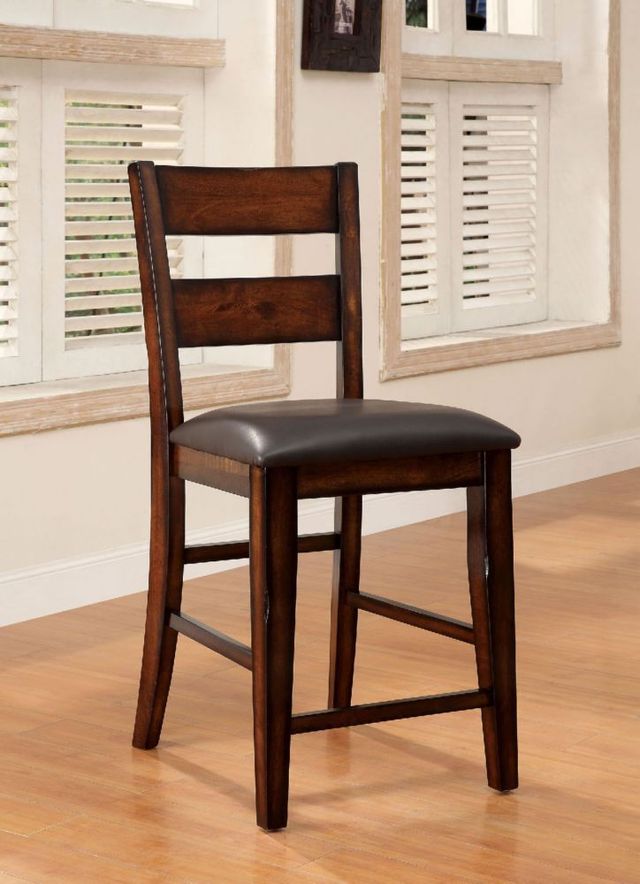 Furniture of America® Dickinson II 9-Piece Dark Cherry Counter Height Dinner Table Set-2