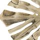 A & B Home  Gold Monstera Leaf-5