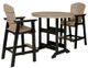 Signature Design by Ashley® Fairen Trail 3-Piece Black/Driftwood Outdoor Dining Set-0