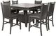 Jofran Inc. Manchester 7-Piece Gray/Warm Wood Square Counter Dining Set-0
