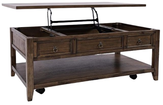 Jofran Inc. Bakersfield Brown Lift Top Cocktail Table-2