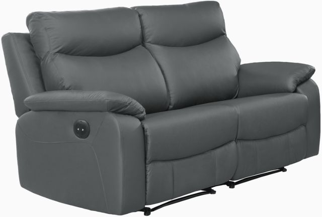Mazin Furniture Wembley 2-Piece Dark Gray Modular Power Reclining Loveseat-0