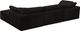 Meridian Furniture Cozy 4-Piece Black Velvet Cloud Modular Sectional-2
