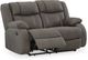 Signature Design by Ashley® First Base Gunmetal Reclining Loveseat-1