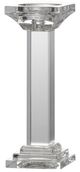 A & B Home Leon Crystal Clear Pillar Candle Holder-0