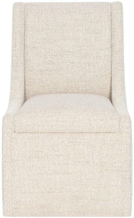 Hooker® Furniture Eleana Classic Linen Castered Dining Side Chair-1
