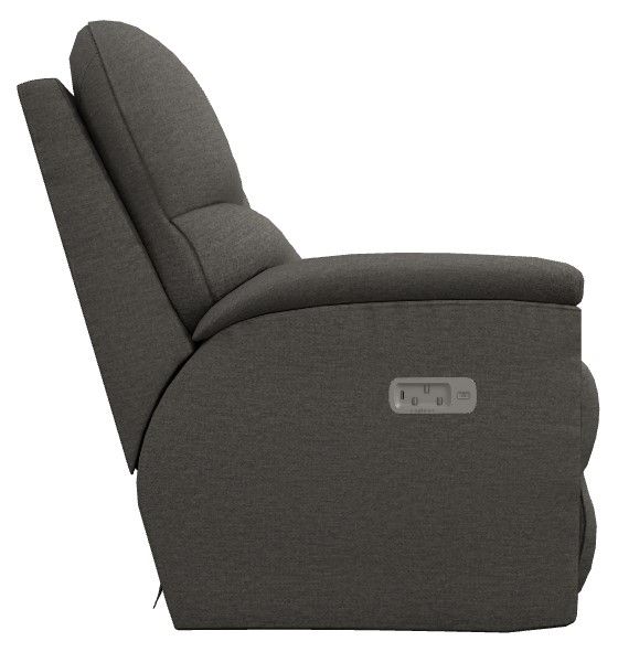 La-Z-Boy® Brooks Charcoal Power Reclining Loveseat with Console, Headrest, and Lumbar-2