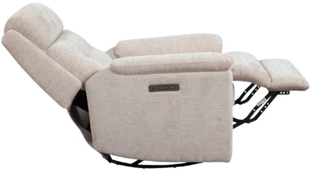 Flexsteel® Customizable Sophisticated Power Swivel Gliding Recliner with Power Headrest and Lumbar-3