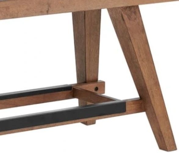 Intercon Oslo Gray/Weathered Chestnut Counter Bench-2