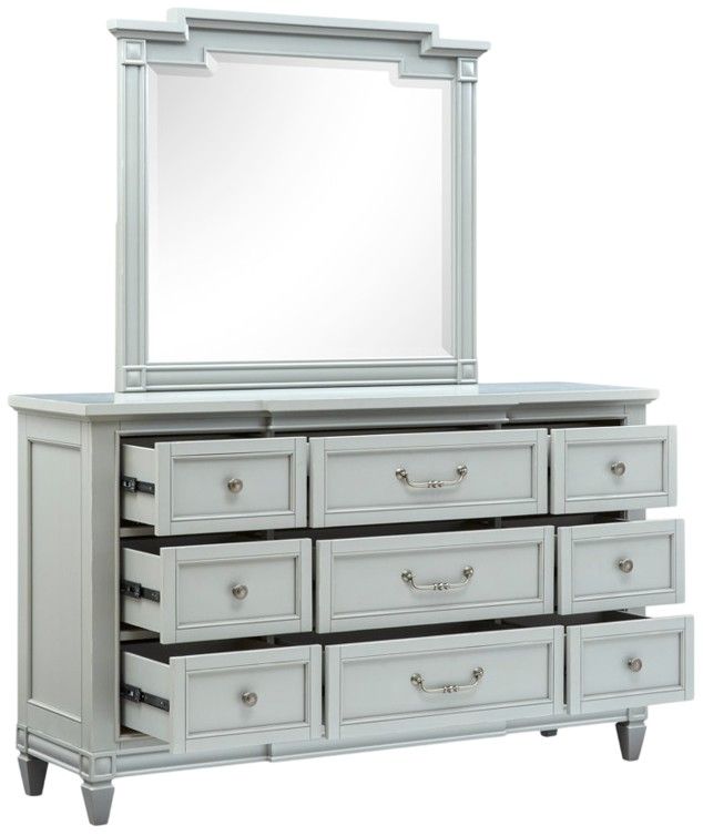 Magnussen Home® Glenbrook Pebble Dresser and Mirror-3