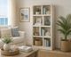 Crestview Oxford Whitewash 8-Shelf Etagere-1