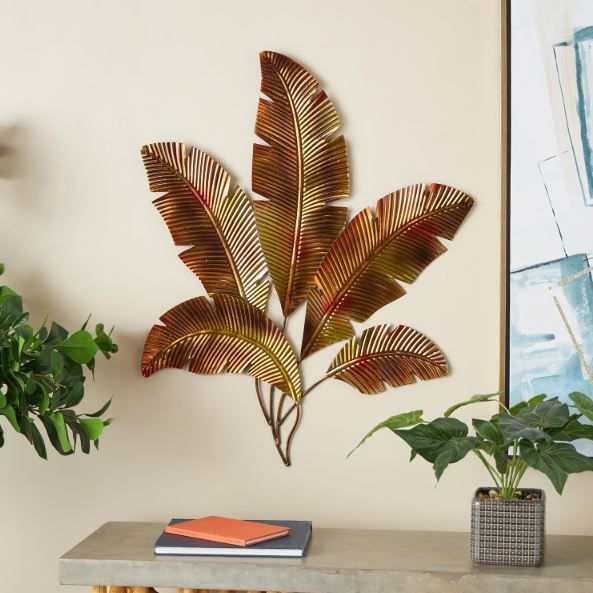Deco Marche Multi-Colored Leaf Palm Home Wall Decor-4