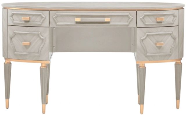 Michael Amini® St. Charles Dove Gray Vanity Table-1