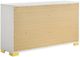 Coaster® Marceline Gold/White 6-Drawer Dresser-2