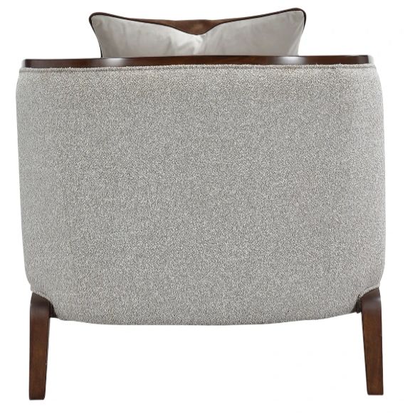 Michael Amini® Houston Gray/Walnut Chaise-3