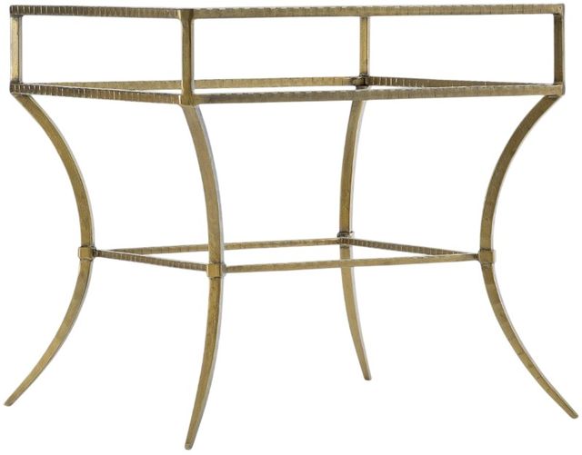 Hooker® Furniture Melange Laureng Glass Top End Table with Gold Base-0