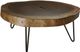 International Furniture Direct Vivo Brown High Cocktail Table with Black Base-0