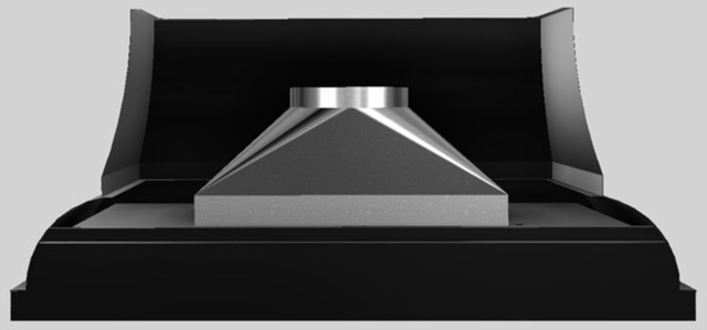 Vent-A-Hood® Designer Series 66" Black Wall Mounted Range Hood-3