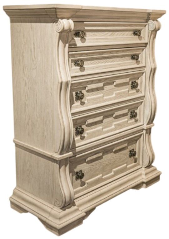 Signature Design by Ashley® Bruchandi Antique White 5-Drawer Chest-0
