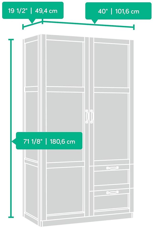 Sauder® Select Cinnamon Cherry Wardrobe/Storage Cabinet-1
