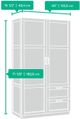 Sauder® Select Cinnamon Cherry Wardrobe/Storage Cabinet-1