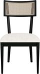 Riverside Furniture Laguna Ebony Drift/White Upholstered Dining Chair-2